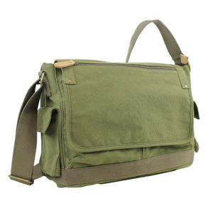 Casual Style Canvas Laptop Messenger Bag C31L-GRN